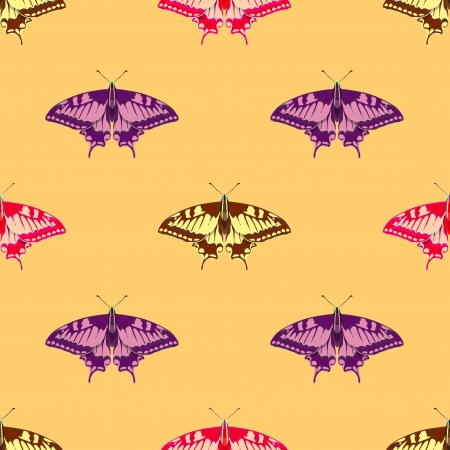 Seamless background of colorful butterflies のイラスト素材