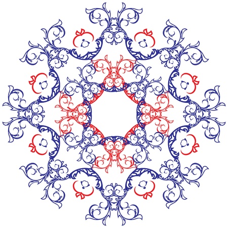 Beautiful lace pattern  The circular background のイラスト素材