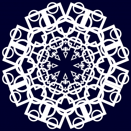 Beautiful lace pattern  The circular background のイラスト素材