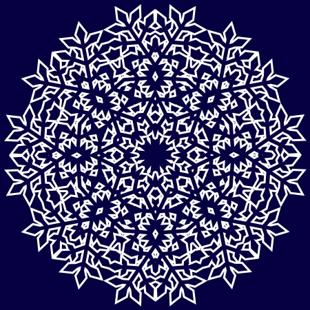 Beautiful lace pattern  The circular background のイラスト素材