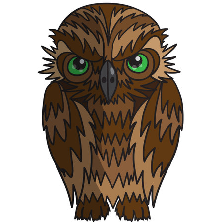  Cartoon owl.の写真素材