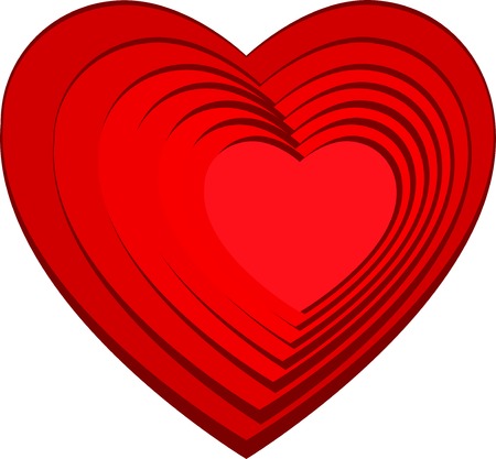 Image of the heart  holiday of love  Vector illustration のイラスト素材