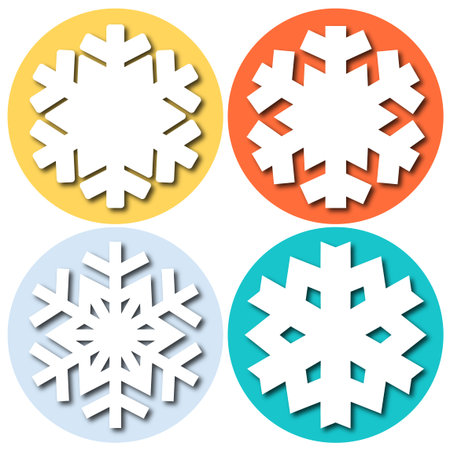 Decorative abstract snowflake.のイラスト素材