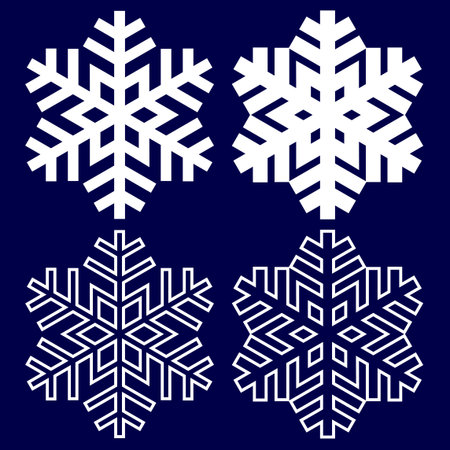 Decorative abstract snowflake.のイラスト素材