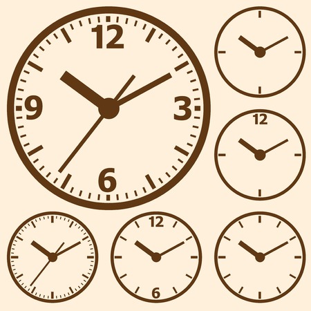 Wall mounted digital clock.のイラスト素材