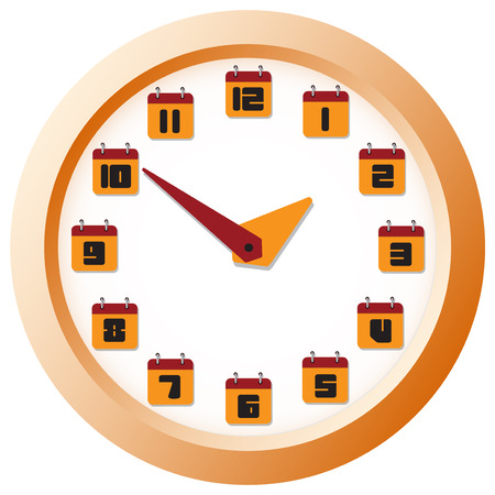 Several variants of abstract watch dials.のイラスト素材