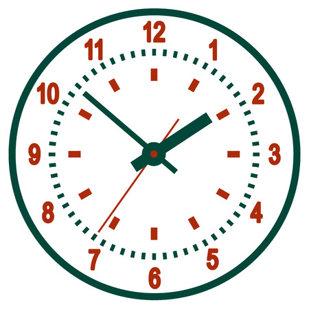 Image clock dial. Scheme relations and arrows denote time.のイラスト素材