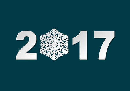 Decorative background composed of winter snowflakes.のイラスト素材
