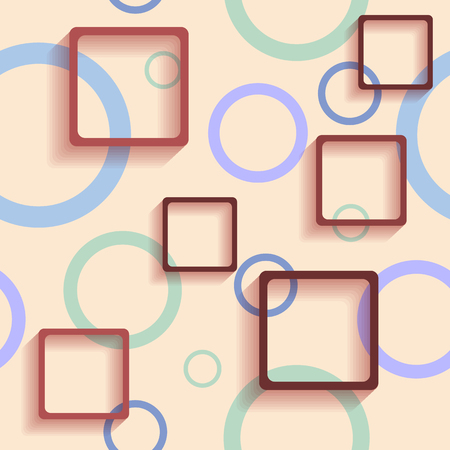 texture with figures arranged in one another.のイラスト素材