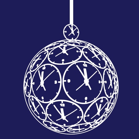 Brilliant multi-colored Christmas toys. Bright decorations, balls with a pattern of snowflakes. Vector illustration.のイラスト素材