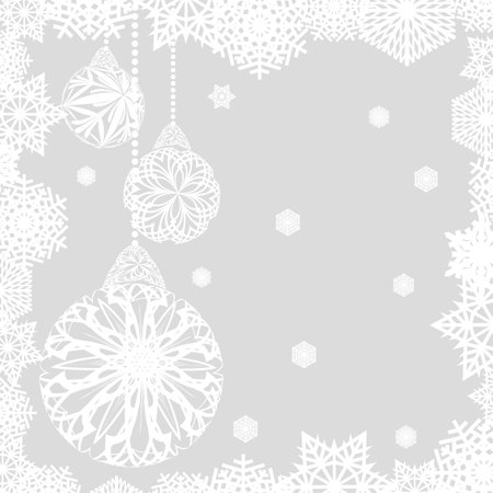 Design of snowflakes ornamentのイラスト素材