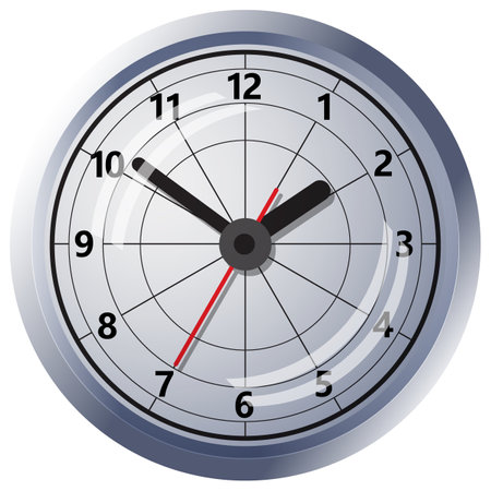 Clock icon. World time concept. Business background. Internet marketing. Daily infographicのイラスト素材