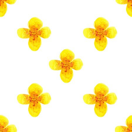 Painted watercolor composition of flowers in pastel colors seamless pattern. The element for design.の写真素材