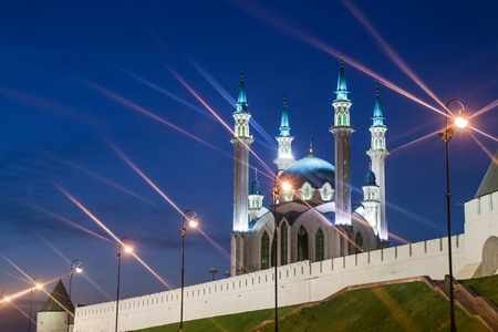 Kul Sharif mosque in Kazan Kremlin - Russiaの写真素材