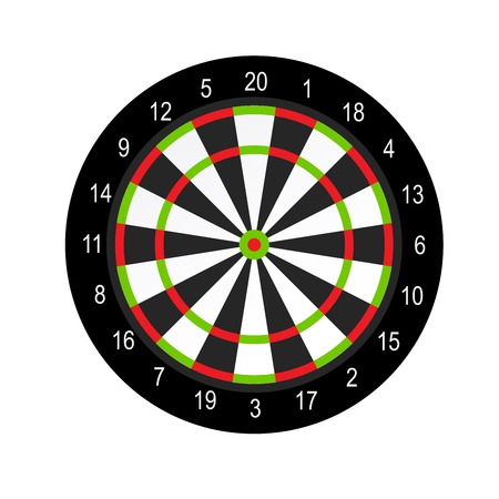 Dart board layout design - darts gameのイラスト素材