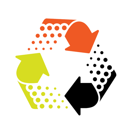 Icon of recycling symbol - cycle arrowのイラスト素材