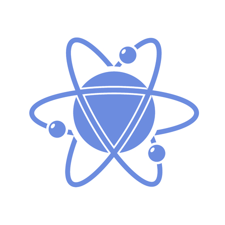 Atom with orbiting electronのイラスト素材