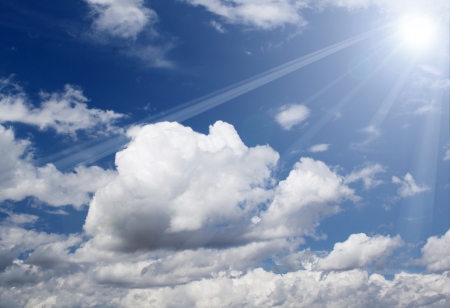 very beautiful sunny sky の写真素材