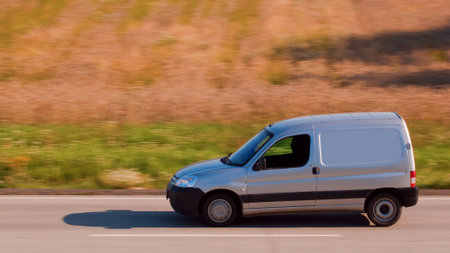 Fast moving car