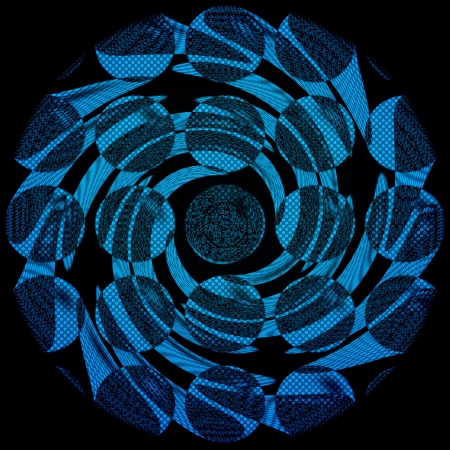 Blue fractal flower の写真素材