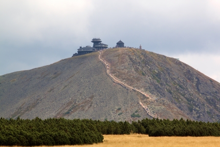 Sniezka from the north-west, Karkonosze, Poland の写真素材