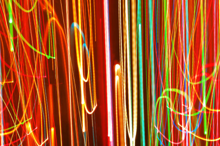 Long exposure light neon pattern texture 