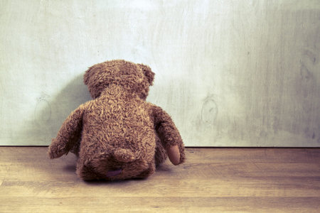 Retro Teddy Bearの写真素材