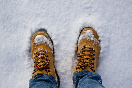 shoes in the snow