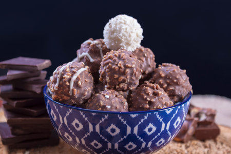 chocolate sweetsの写真素材