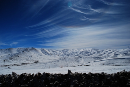 Beautiful Cold Skyの写真素材