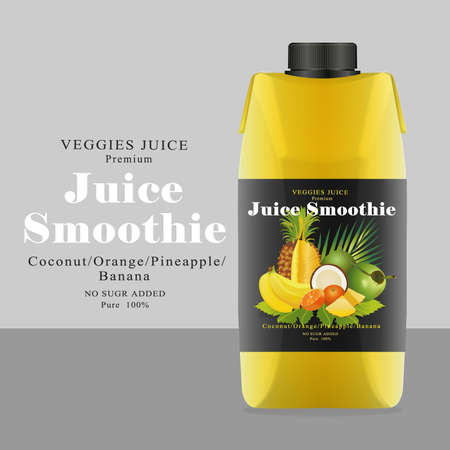 Package and Label smoothie Juiceのイラスト素材
