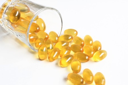 Omega 3 fish oilの写真素材
