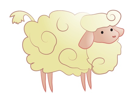 Cute Sheepのイラスト素材