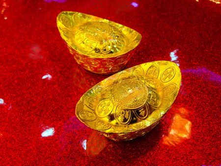 Chinese gold moneyの素材