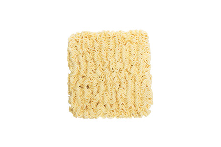 Instant noodles isolated on the white backgroundの写真素材