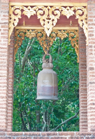 buddhist bell towerの写真素材