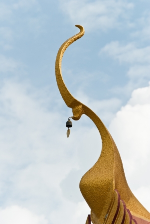 Gable apex of thai temple  In thai, itの写真素材