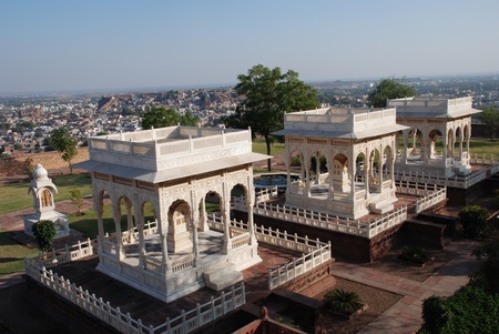 Royal Centaphs in Rajasthanの写真素材