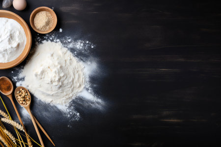 Spa still life with pink orchids and sea salt.の素材