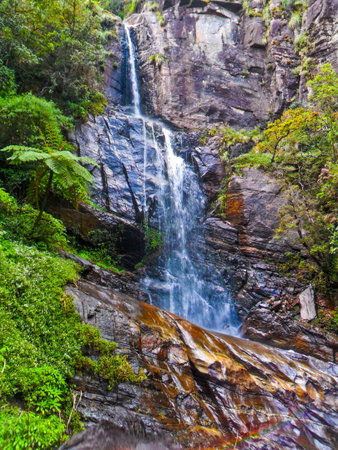 Attractive and small waterfall , Capture from Sri Lanka