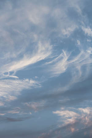 blue sky with cloudsの写真素材