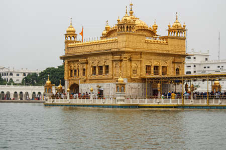 A closeup of Religious Historical Golden temple Amritsarのeditorial素材