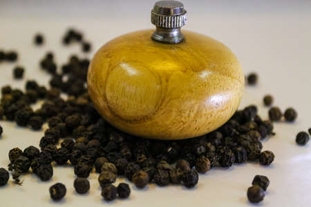pepper grinder and pepperの写真素材