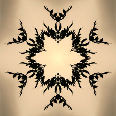 An illustration of a flowerの写真素材