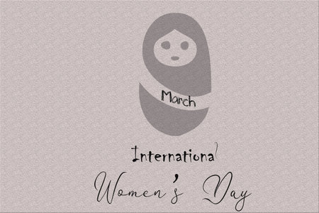 creative illustration of a happy international  women's day 8th march card banner poster background backdrop wishesの写真素材