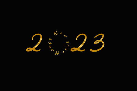 2023 sign of the year happy new yearの写真素材