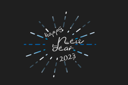 happy new year 2023 creative blastの写真素材
