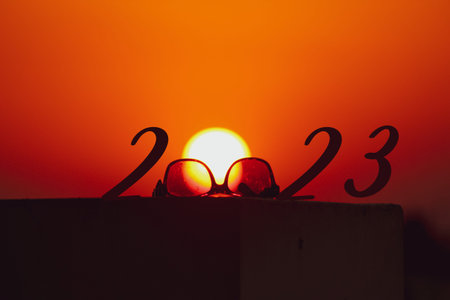 Creative 2023 with Sunglasses and sun