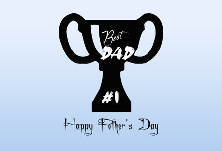 Happy Father's Day. Vector illustration, isolated on white background.のイラスト素材