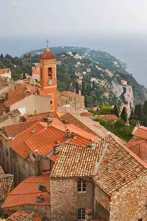  Medieval small town on coast of Mediterranean sea in Provence